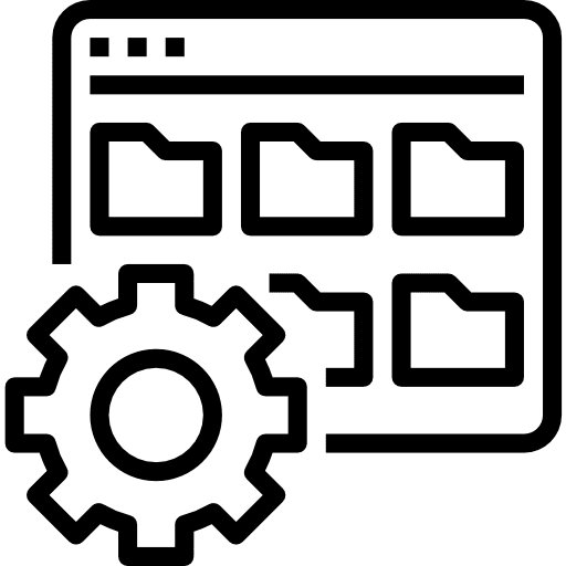 Folder management data archive manager icon