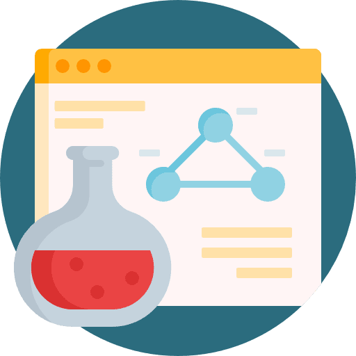 Science flasks science chemical icon