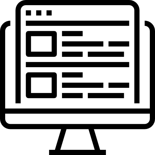 Blog blogging screen computer icon