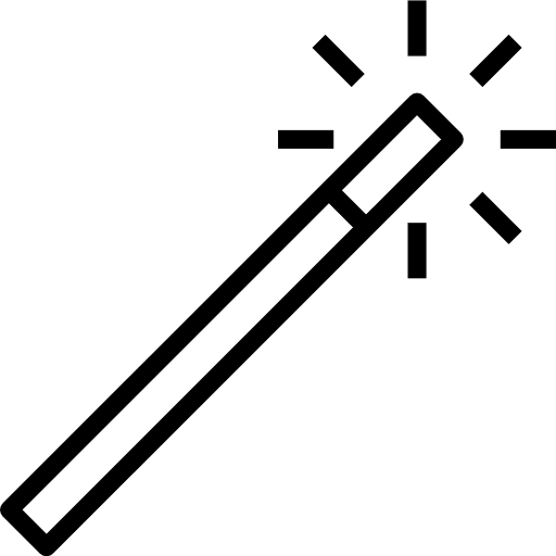 Magic wand button software interface icon