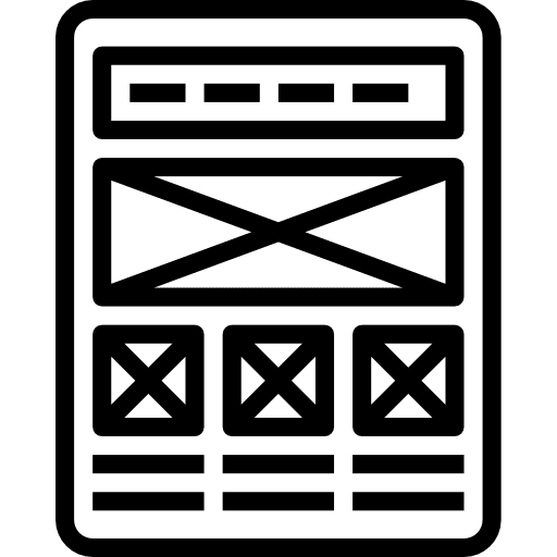 Mockup design interface web development edit tool icon