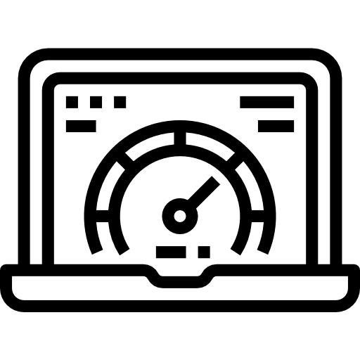 Speedometer speedometer measuring browser icon