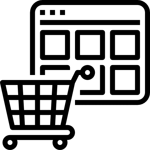 Online shop business marketing ui icon