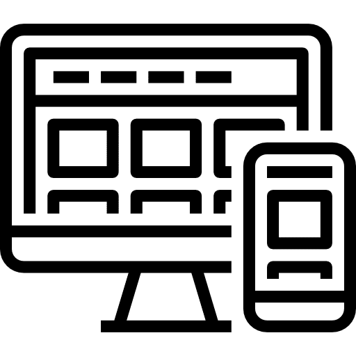 Responsive tablet cellphone smartphone icon