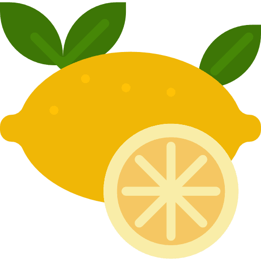 Lemon dessert fruit food and restaurant icon