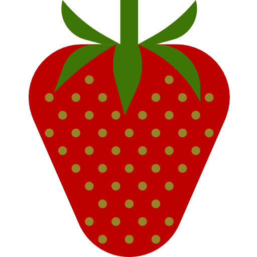 Strawberry diet vegan vegetarian icon