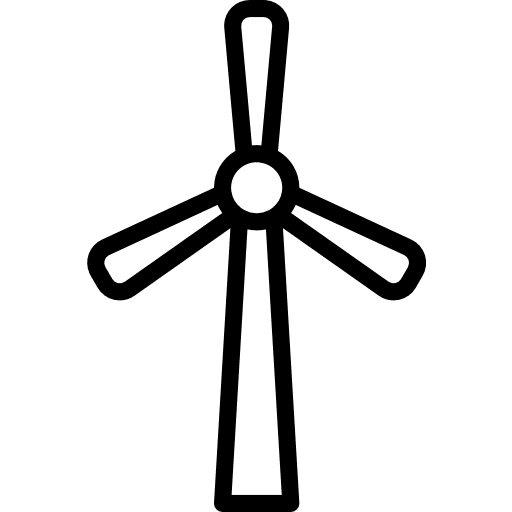 Eolic energy ecologic industry mill icon