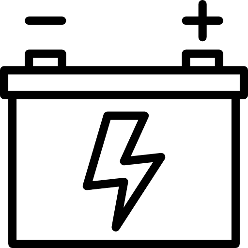 Battery industry power electronics icon