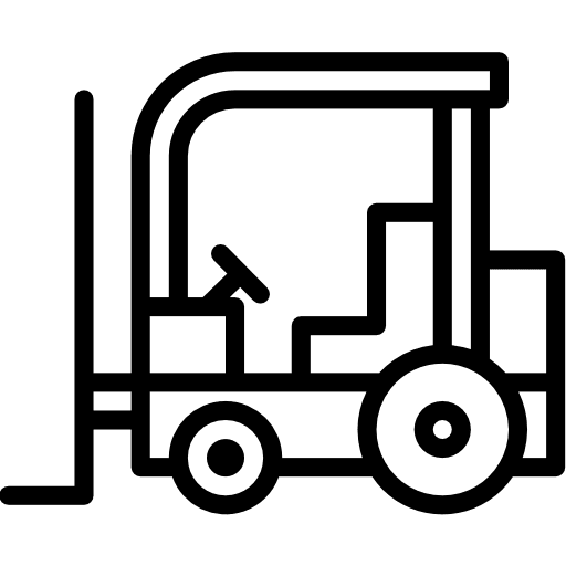 Forklift industrial forklift shipping and delivery icon