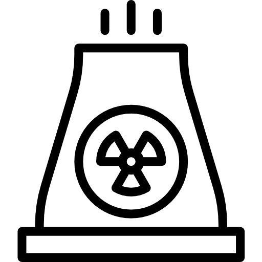 Nuclear plant power plant nuclear industry icon