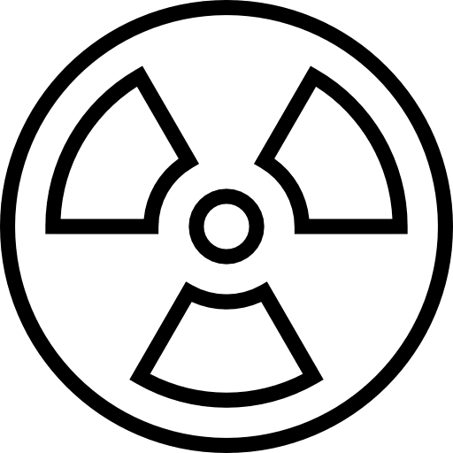 Radiation nuclear energy radiation radioactive icon