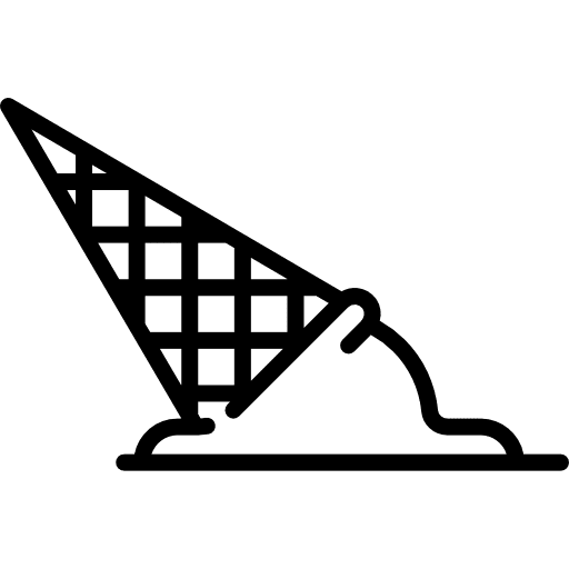 Ice cream food and restaurant dessert fallen icon