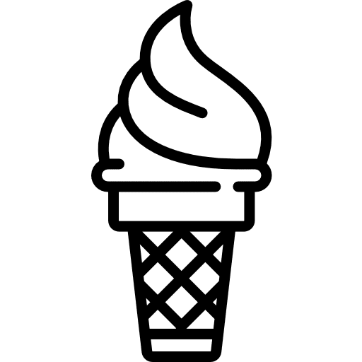 Ice cream food and restaurant dessert summertime icon