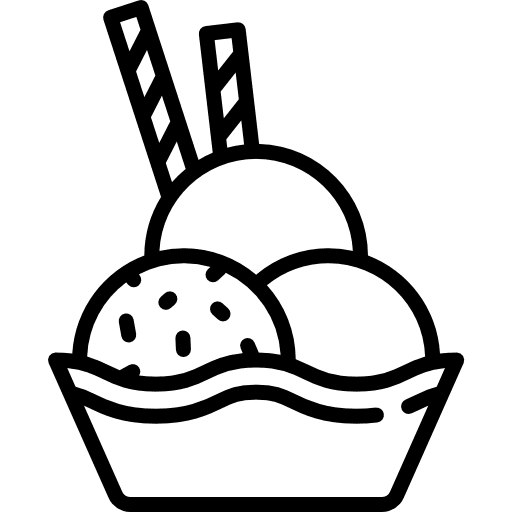 Ice cream food sweet summertime icon