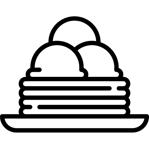 Pancakes sweet food baker icon