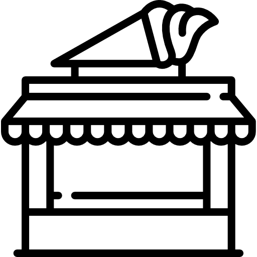 Shop food ice cream food and restaurant icon