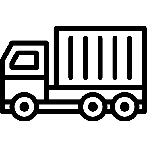 Truck automobile delivery truck shipping icon