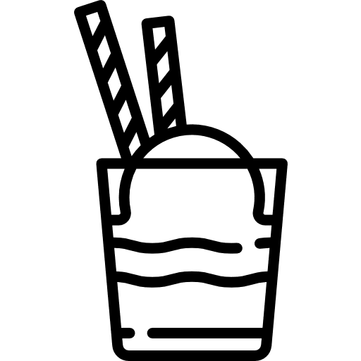 Ice cream dessert food and restaurant ice cream icon