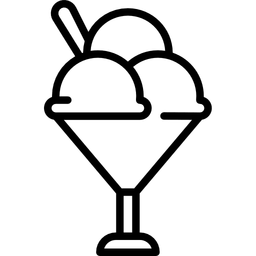 Ice cream sweet food food and restaurant icon