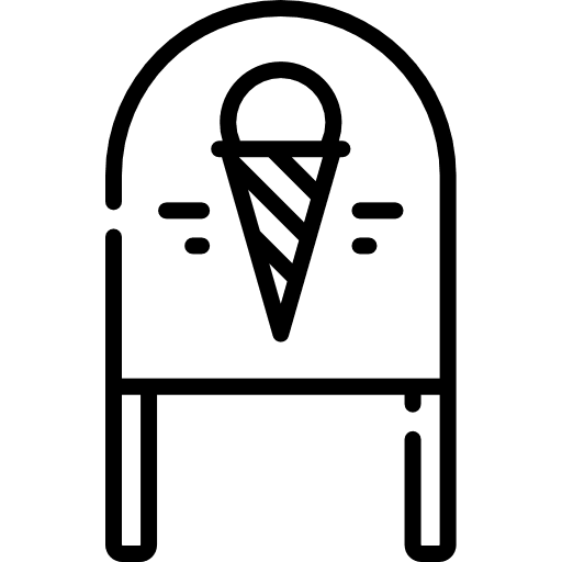 Standee standee summertime ice icon