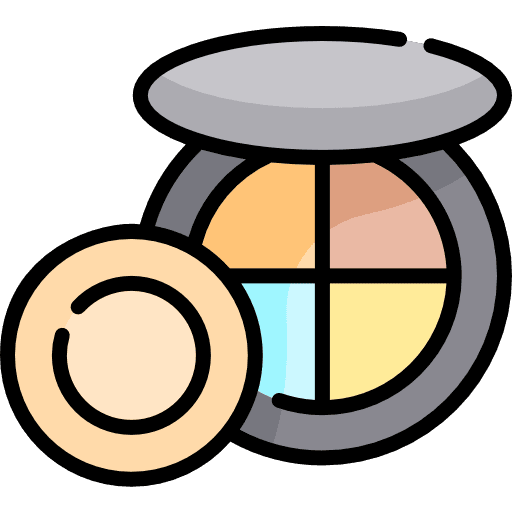 Blusher makeup cosmetics woman icon