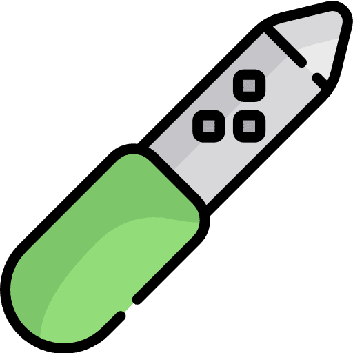 Nail file polish elegant beauty icon