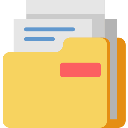Folder office material data storage storage icon