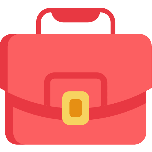 Porfolio suitcase education briefcases icon