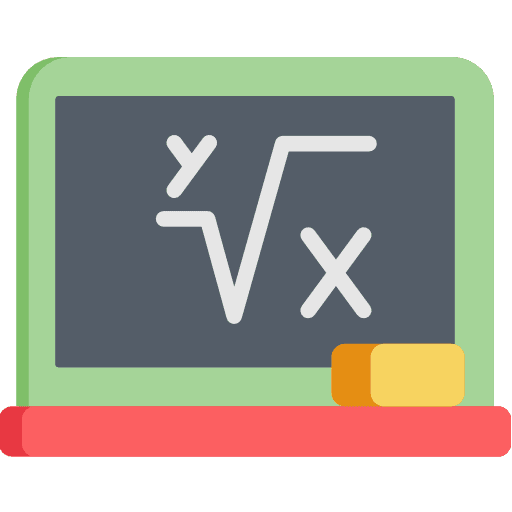 Board class maths school icon