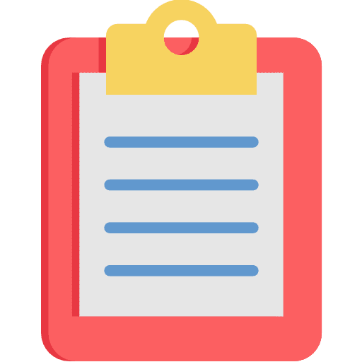Clipboard verified files and folders business icon