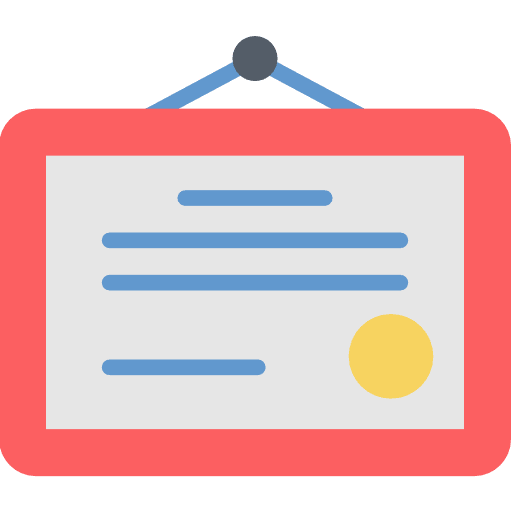 Diploma qualification education diploma icon