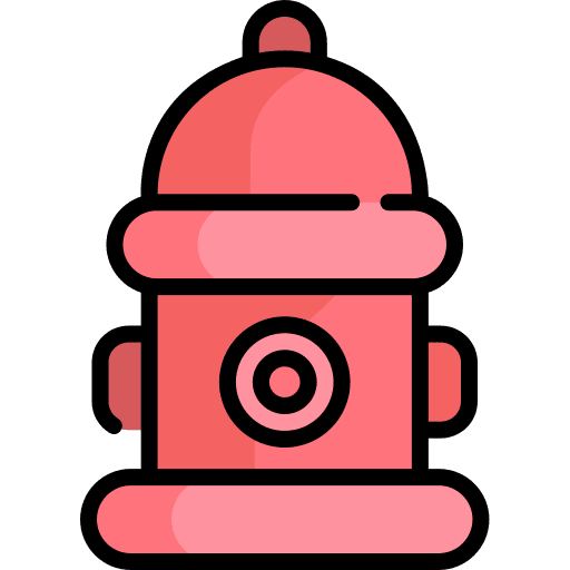 Fire hydrant water fire firefighter icon