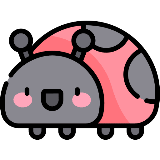 Ladybug nature bug ladybird icon