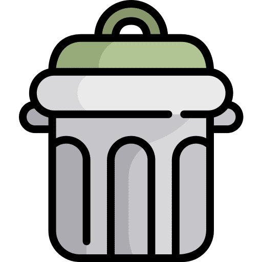 Trash trash bin bin garbage icon