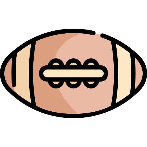 Ball rugby football rugby ball icon