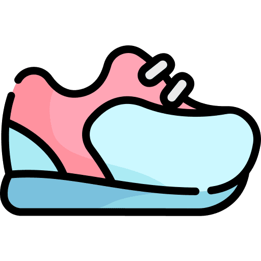 Running shoe running sport icon