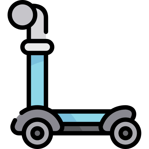 Scooter childhood transport scooter icon