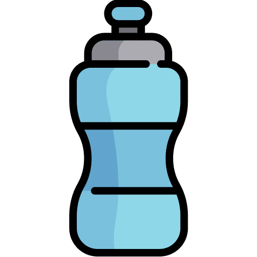 Water bottle sport food icon