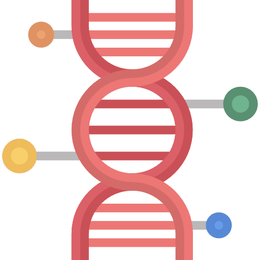 Genetics genetics medical deoxyribonucleic acid icon