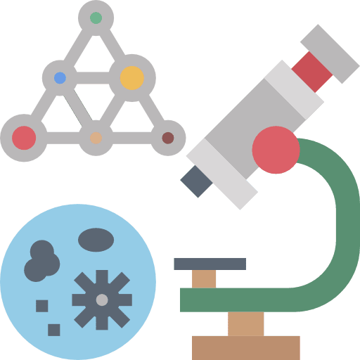 Laboratory dna education genetics icon