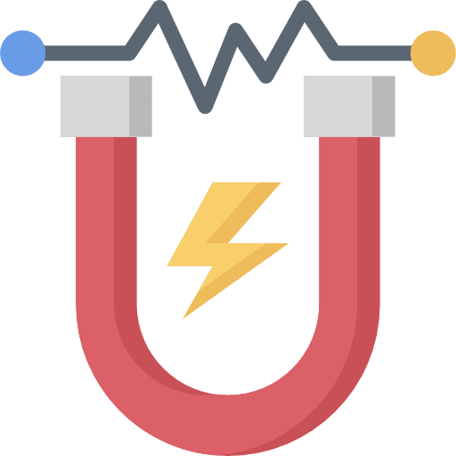 Magnet education electronics science icon