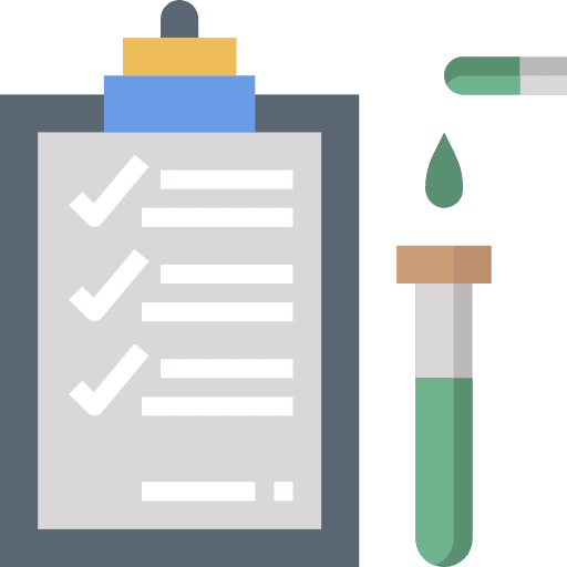 Text education investigation experiment icon