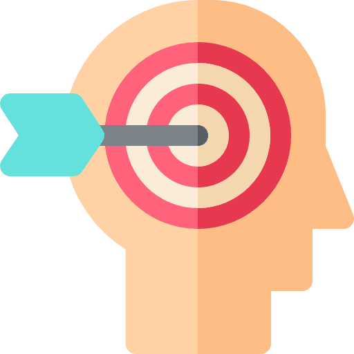 Focus user psychology healthcare and medical icon