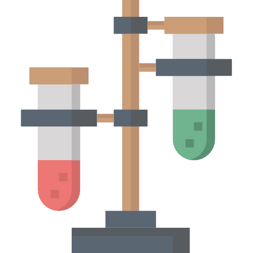 Test tube healthcare and medical education chemical icon