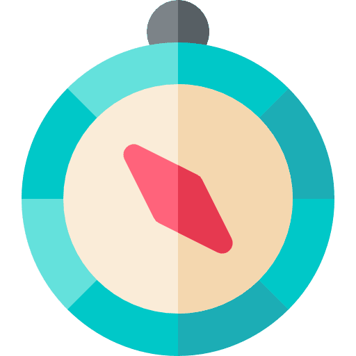 Compass gps compass orientation icon