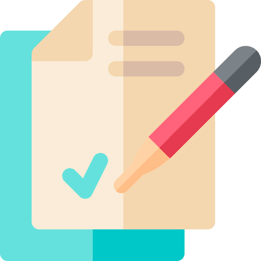 Contract document contract inscription icon