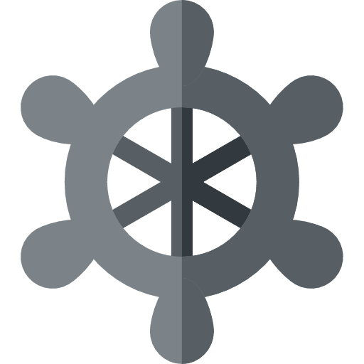Leadership wheel steering wheel transportation icon