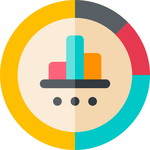 Analysis graph business and finance data analytics icon
