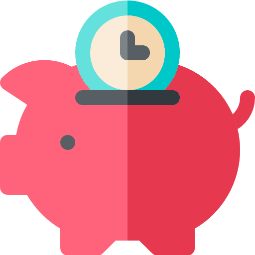 Save time money coin save icon