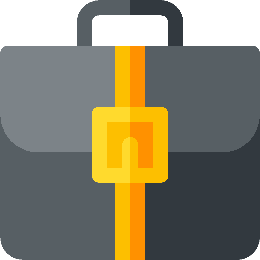 Suitcase work bag business icon